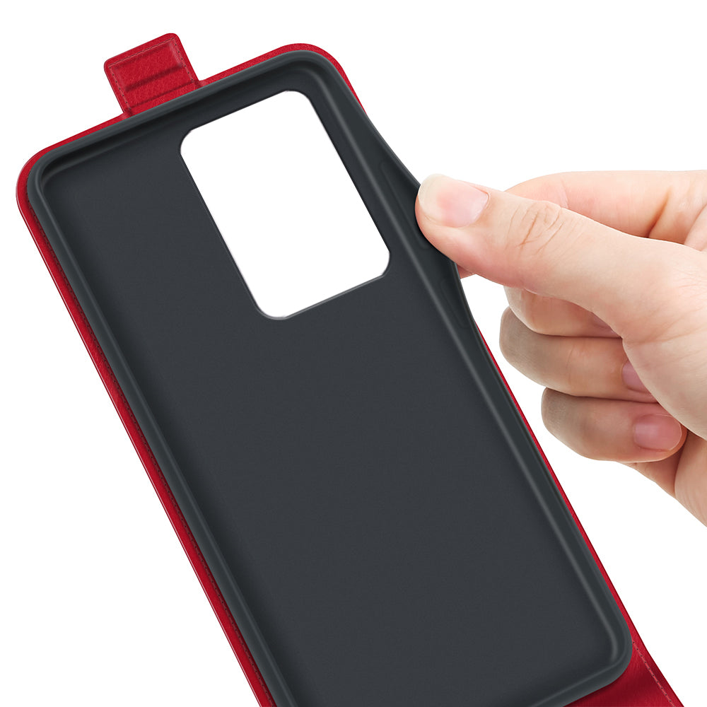 For Xiaomi 13 Lite / Civi 2 5G Card Holder Vertical Flip Phone Case Crazy Horse Texture PU Leather Cover