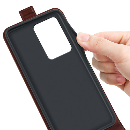 For Xiaomi 13 Lite / Civi 2 5G Card Holder Vertical Flip Phone Case Crazy Horse Texture PU Leather Cover