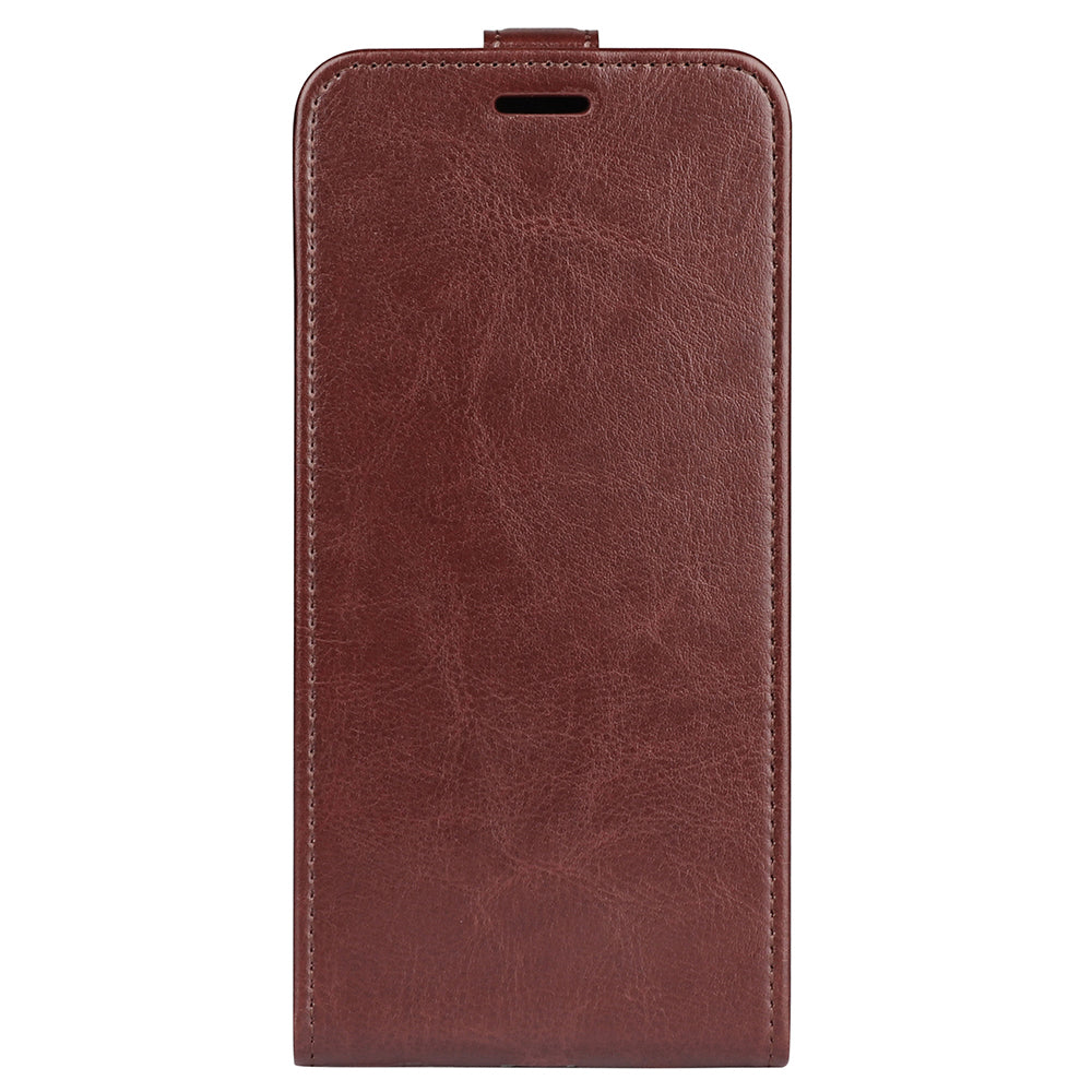 For Xiaomi 13 Lite / Civi 2 5G Card Holder Vertical Flip Phone Case Crazy Horse Texture PU Leather Cover