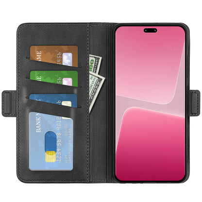 For Xiaomi 13 Lite / Civi 2 5G Calf Texture Cell Phone Cover Stand Wallet PU Leather Phone Case