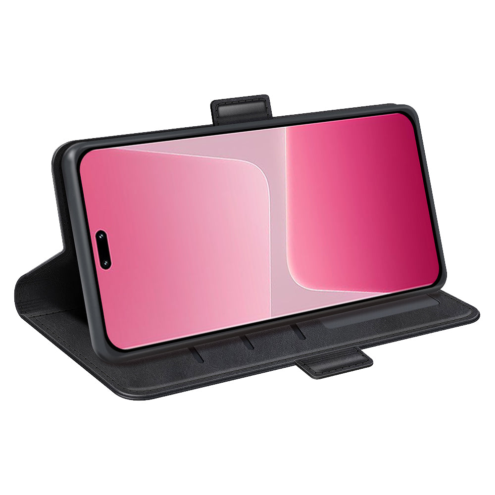 For Xiaomi 13 Lite / Civi 2 5G Calf Texture Cell Phone Cover Stand Wallet PU Leather Phone Case