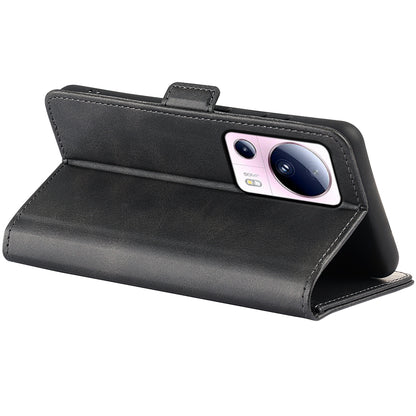For Xiaomi 13 Lite / Civi 2 5G Calf Texture Cell Phone Cover Stand Wallet PU Leather Phone Case