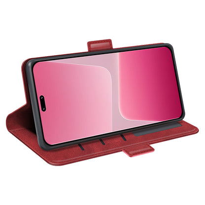 For Xiaomi 13 Lite / Civi 2 5G Calf Texture Cell Phone Cover Stand Wallet PU Leather Phone Case