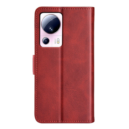 For Xiaomi 13 Lite / Civi 2 5G Calf Texture Cell Phone Cover Stand Wallet PU Leather Phone Case