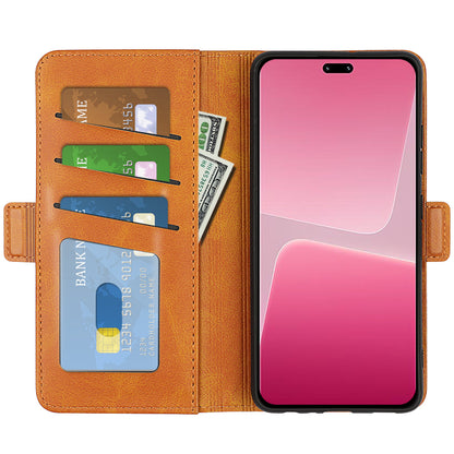 For Xiaomi 13 Lite / Civi 2 5G Calf Texture Cell Phone Cover Stand Wallet PU Leather Phone Case
