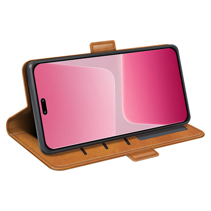 For Xiaomi 13 Lite / Civi 2 5G Calf Texture Cell Phone Cover Stand Wallet PU Leather Phone Case