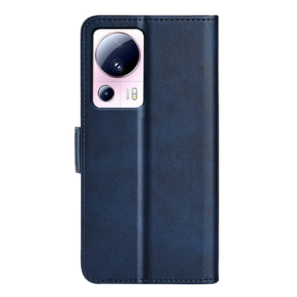 For Xiaomi 13 Lite / Civi 2 5G Calf Texture Cell Phone Cover Stand Wallet PU Leather Phone Case