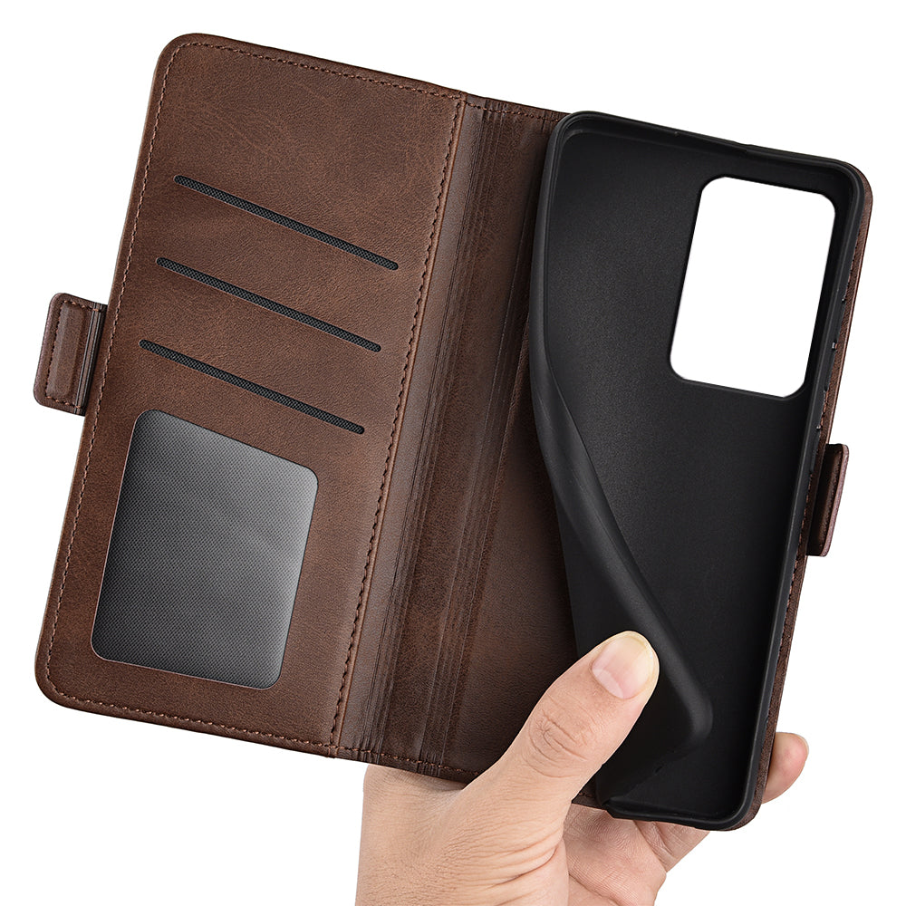 For Xiaomi 13 Lite / Civi 2 5G Calf Texture Cell Phone Cover Stand Wallet PU Leather Phone Case