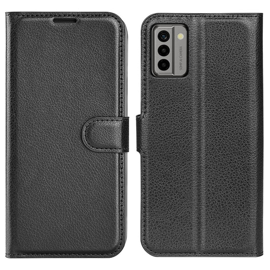 PU Leather Shell for Nokia G22 Anti-scratch Litchi Texture Phone Case Wallet Stand Flip Cover