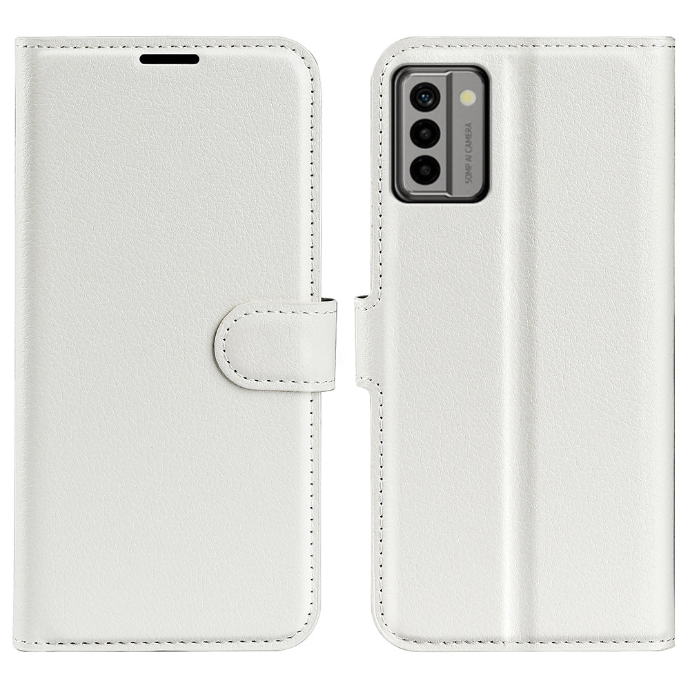 PU Leather Shell for Nokia G22 Anti-scratch Litchi Texture Phone Case Wallet Stand Flip Cover