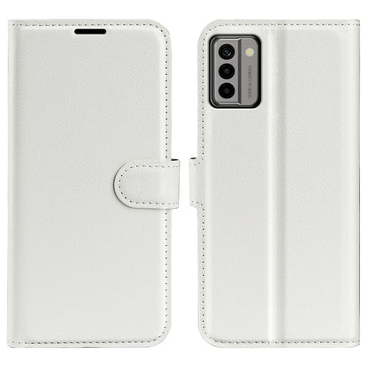 PU Leather Shell for Nokia G22 Anti-scratch Litchi Texture Phone Case Wallet Stand Flip Cover
