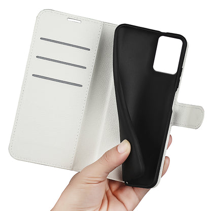 PU Leather Shell for Nokia G22 Anti-scratch Litchi Texture Phone Case Wallet Stand Flip Cover