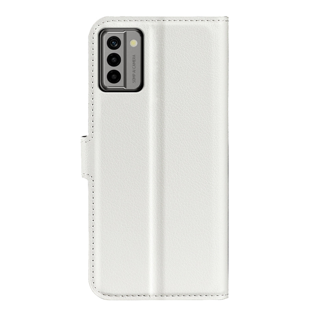 PU Leather Shell for Nokia G22 Anti-scratch Litchi Texture Phone Case Wallet Stand Flip Cover