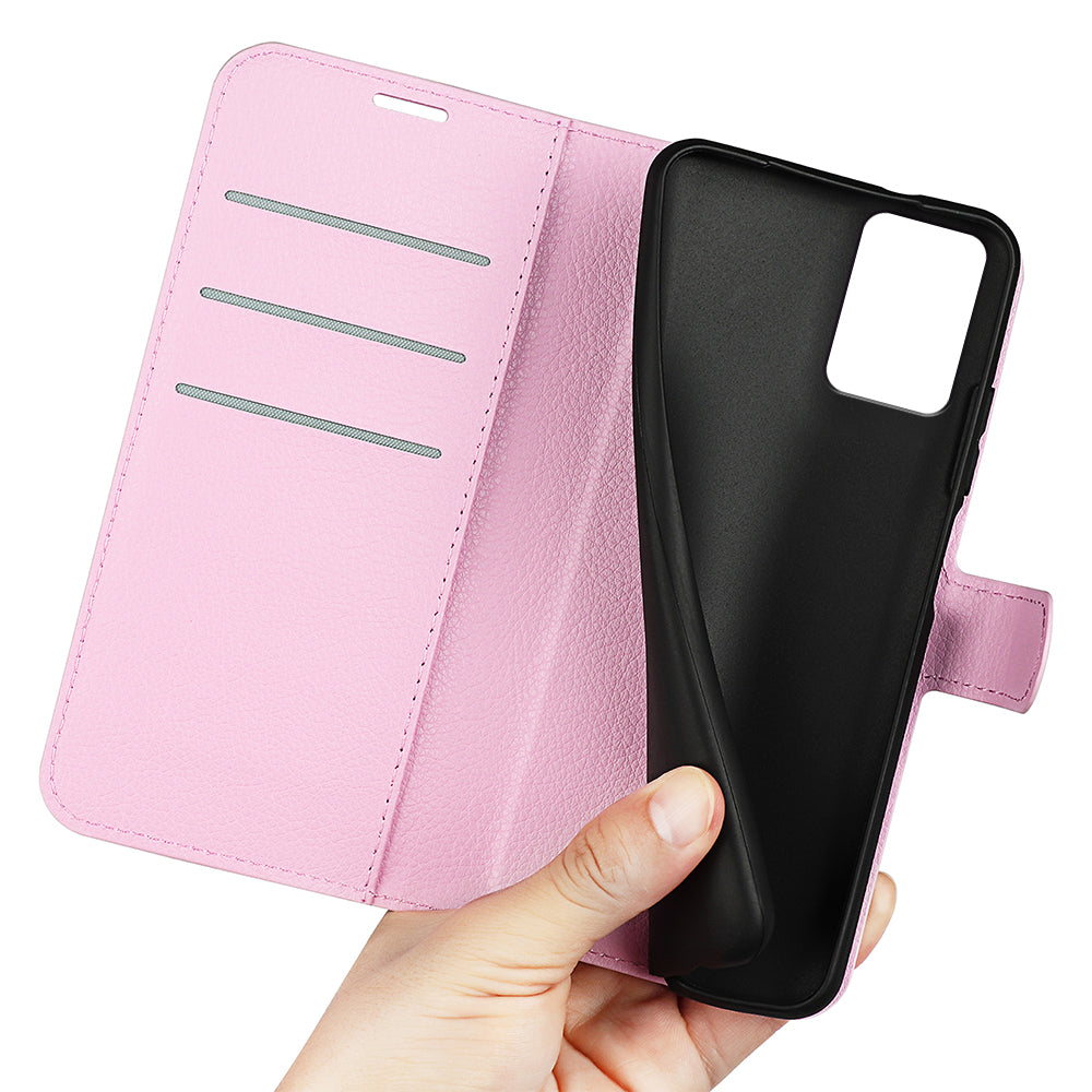 PU Leather Shell for Nokia G22 Anti-scratch Litchi Texture Phone Case Wallet Stand Flip Cover