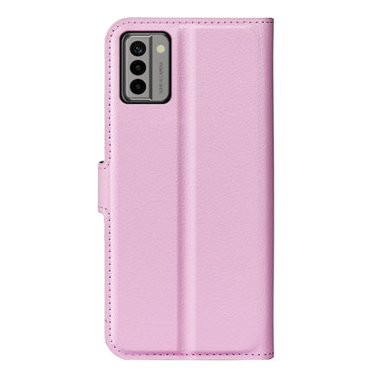 PU Leather Shell for Nokia G22 Anti-scratch Litchi Texture Phone Case Wallet Stand Flip Cover