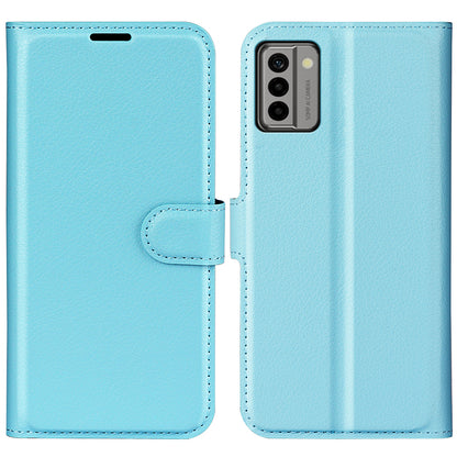 PU Leather Shell for Nokia G22 Anti-scratch Litchi Texture Phone Case Wallet Stand Flip Cover