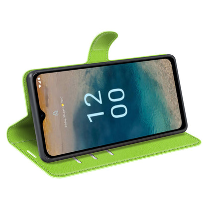 PU Leather Shell for Nokia G22 Anti-scratch Litchi Texture Phone Case Wallet Stand Flip Cover
