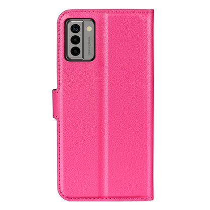 PU Leather Shell for Nokia G22 Anti-scratch Litchi Texture Phone Case Wallet Stand Flip Cover