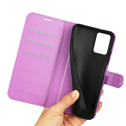 PU Leather Shell for Nokia G22 Anti-scratch Litchi Texture Phone Case Wallet Stand Flip Cover