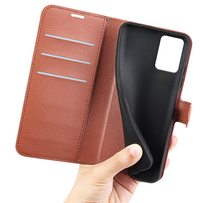 PU Leather Shell for Nokia G22 Anti-scratch Litchi Texture Phone Case Wallet Stand Flip Cover