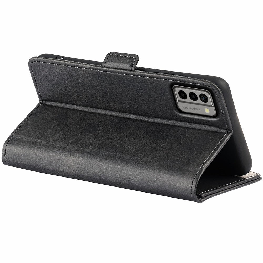 For Nokia G22 Anti-scratch Calf Texture Cell Phone Cover PU Leather Stand Wallet Phone Case