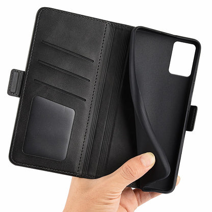For Nokia G22 Anti-scratch Calf Texture Cell Phone Cover PU Leather Stand Wallet Phone Case