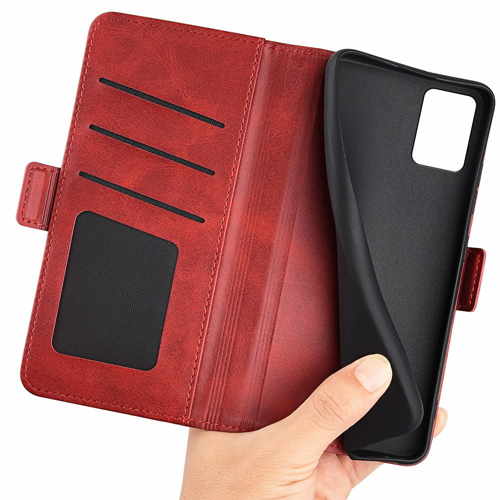 For Nokia G22 Anti-scratch Calf Texture Cell Phone Cover PU Leather Stand Wallet Phone Case