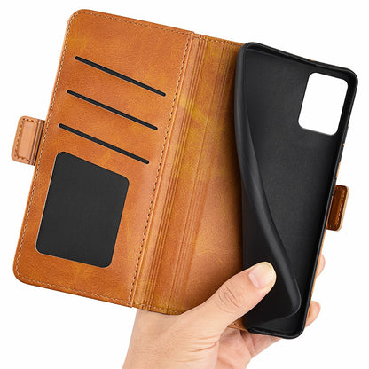 For Nokia G22 Anti-scratch Calf Texture Cell Phone Cover PU Leather Stand Wallet Phone Case