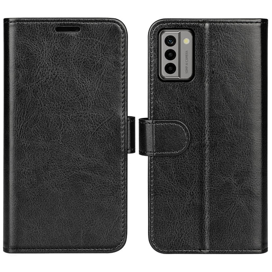 Flip Cover for Nokia G22 Crazy Horse Texture PU Leather Wallet Stand Anti-drop Phone Case