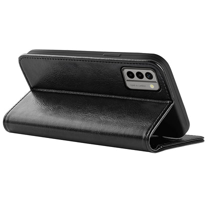 Flip Cover for Nokia G22 Crazy Horse Texture PU Leather Wallet Stand Anti-drop Phone Case