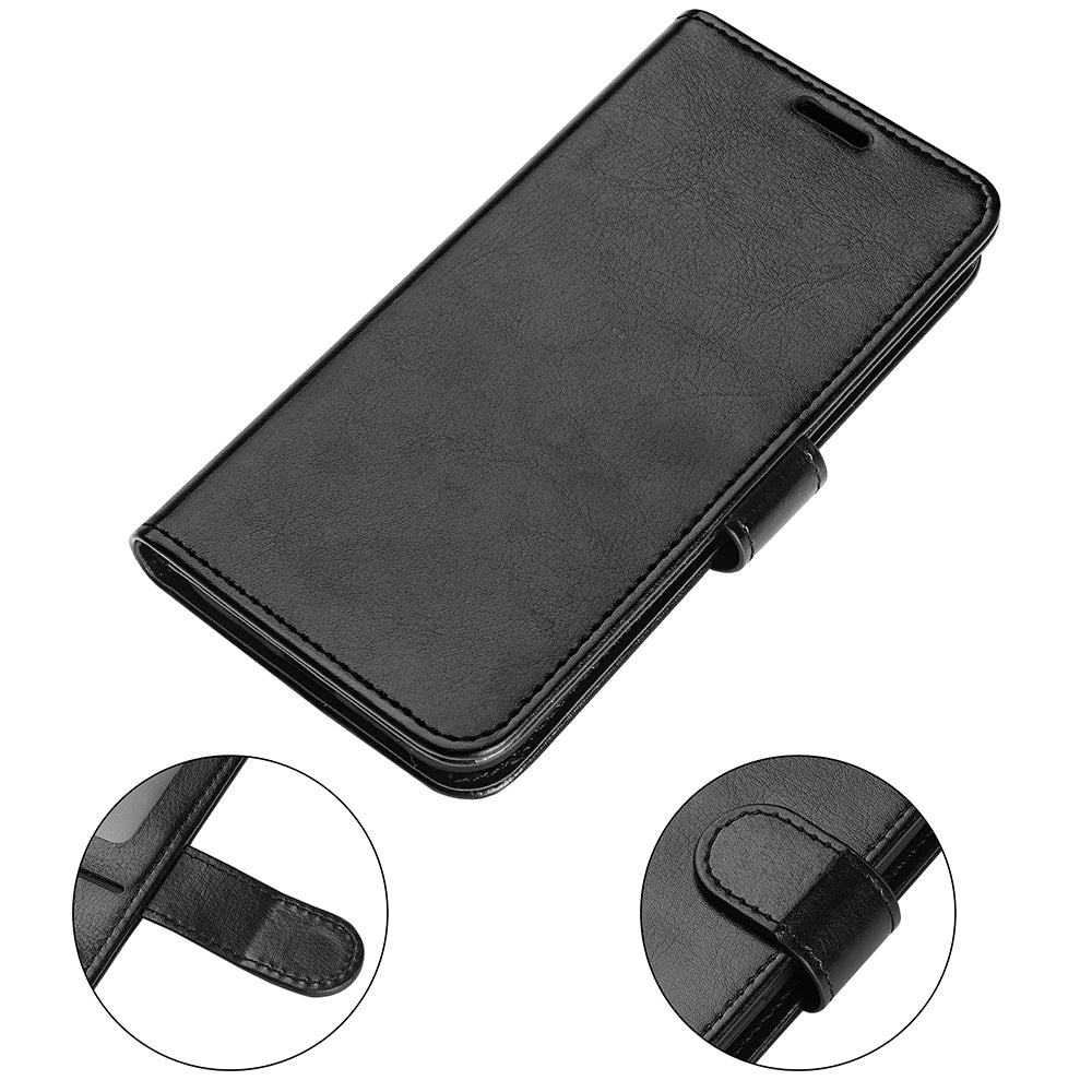 Flip Cover for Nokia G22 Crazy Horse Texture PU Leather Wallet Stand Anti-drop Phone Case