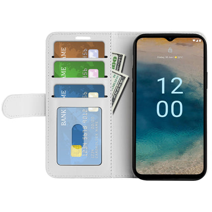 Flip Cover for Nokia G22 Crazy Horse Texture PU Leather Wallet Stand Anti-drop Phone Case