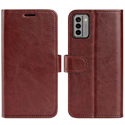 Flip Cover for Nokia G22 Crazy Horse Texture PU Leather Wallet Stand Anti-drop Phone Case