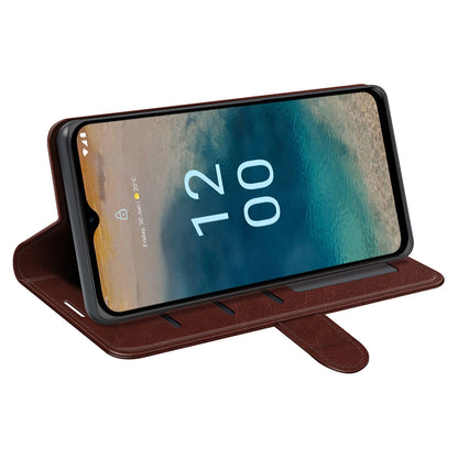 Flip Cover for Nokia G22 Crazy Horse Texture PU Leather Wallet Stand Anti-drop Phone Case