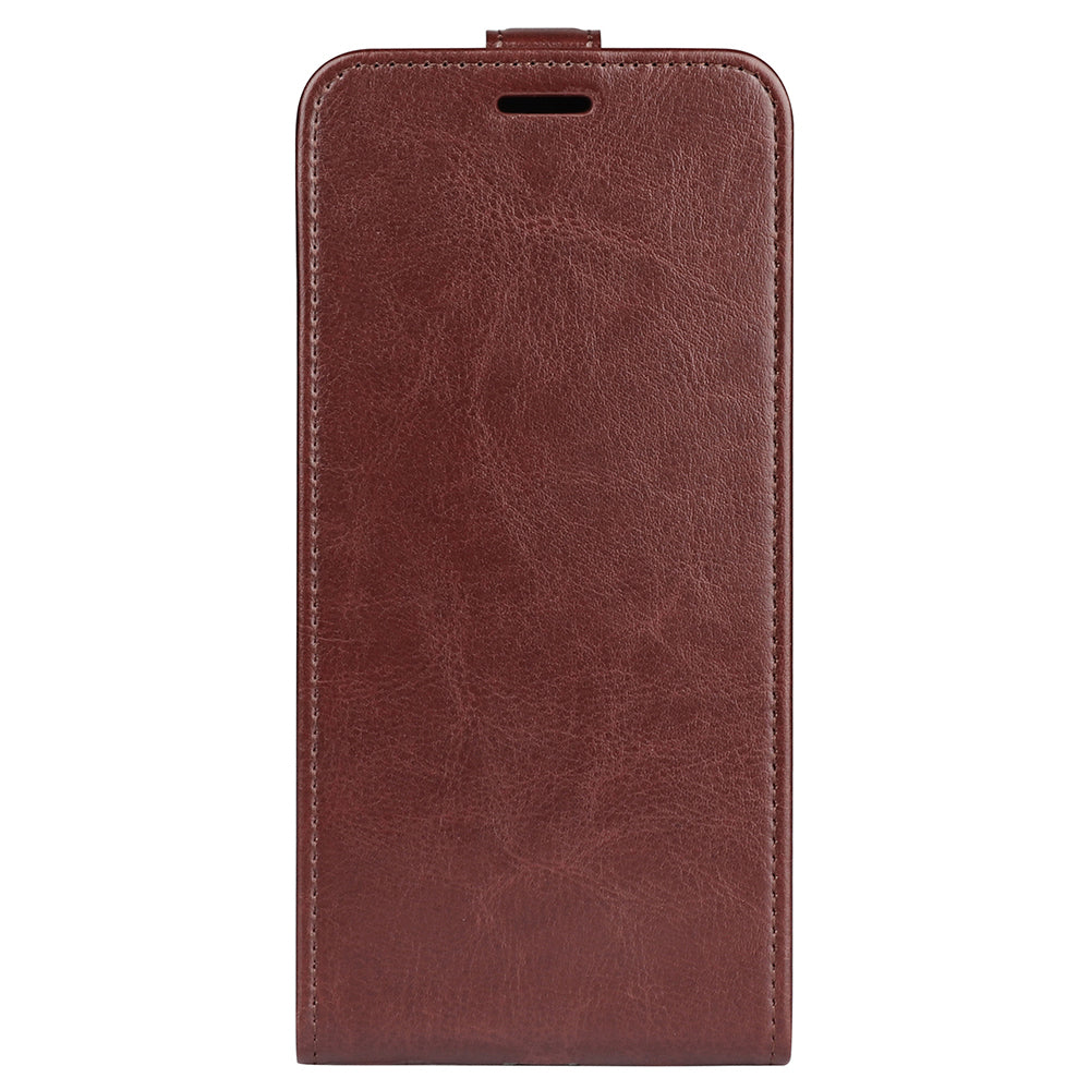 For Nokia G22 Card Holder Vertical Flip Phone Case Crazy Horse Texture Shockproof PU Leather Cover