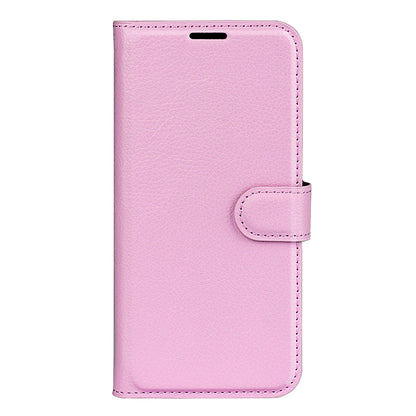 PU Leather Shell for Google Pixel 7a Drop-proof Litchi Texture Phone Case Wallet Stand Flip Cover