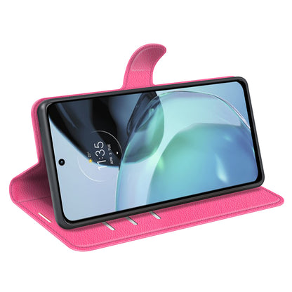 PU Leather Shell for Google Pixel 7a Drop-proof Litchi Texture Phone Case Wallet Stand Flip Cover