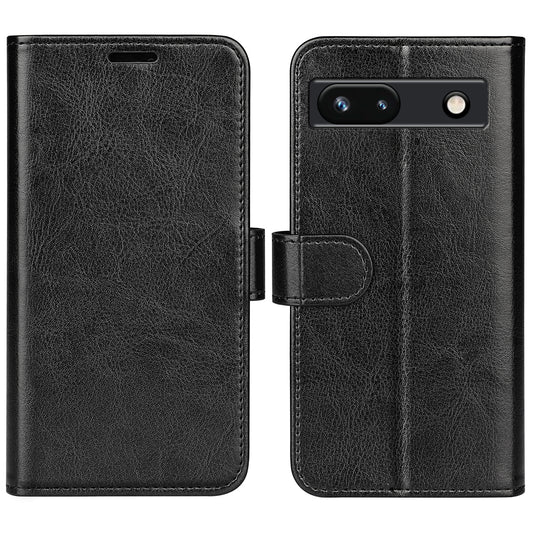 Stand Phone Case for Google Pixel 7a PU Leather Wallet Crazy Horse Texture Flip Cover