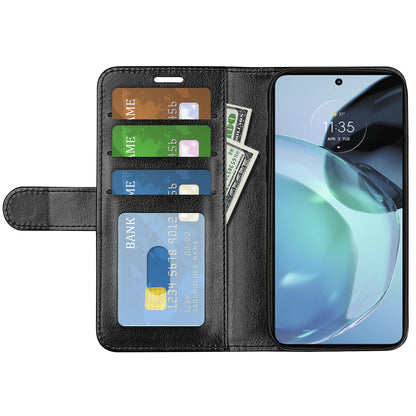 Stand Phone Case for Google Pixel 7a PU Leather Wallet Crazy Horse Texture Flip Cover