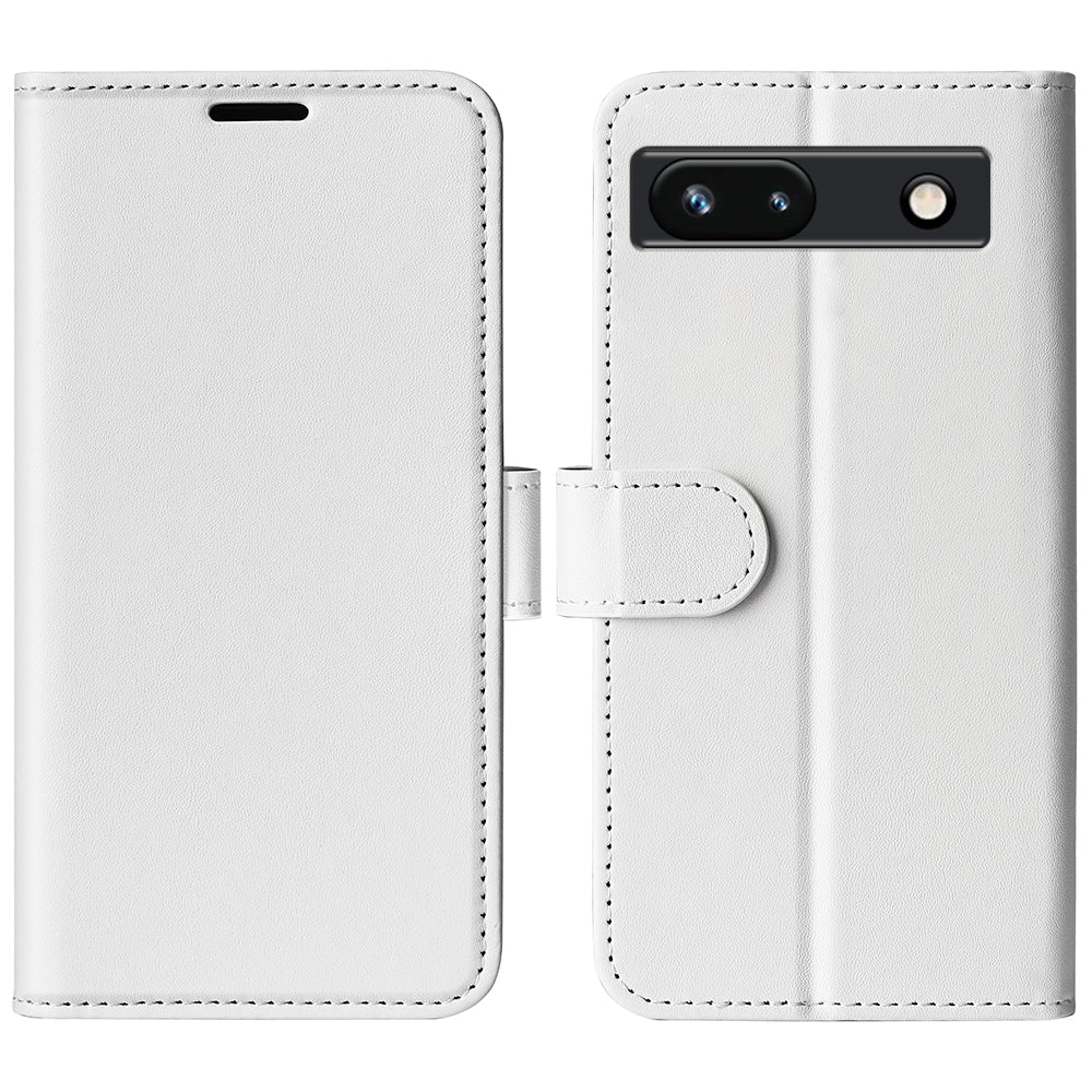 Stand Phone Case for Google Pixel 7a PU Leather Wallet Crazy Horse Texture Flip Cover