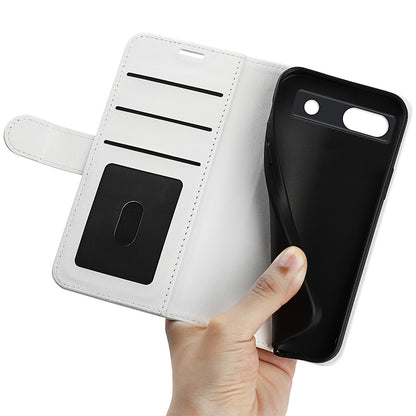 Stand Phone Case for Google Pixel 7a PU Leather Wallet Crazy Horse Texture Flip Cover