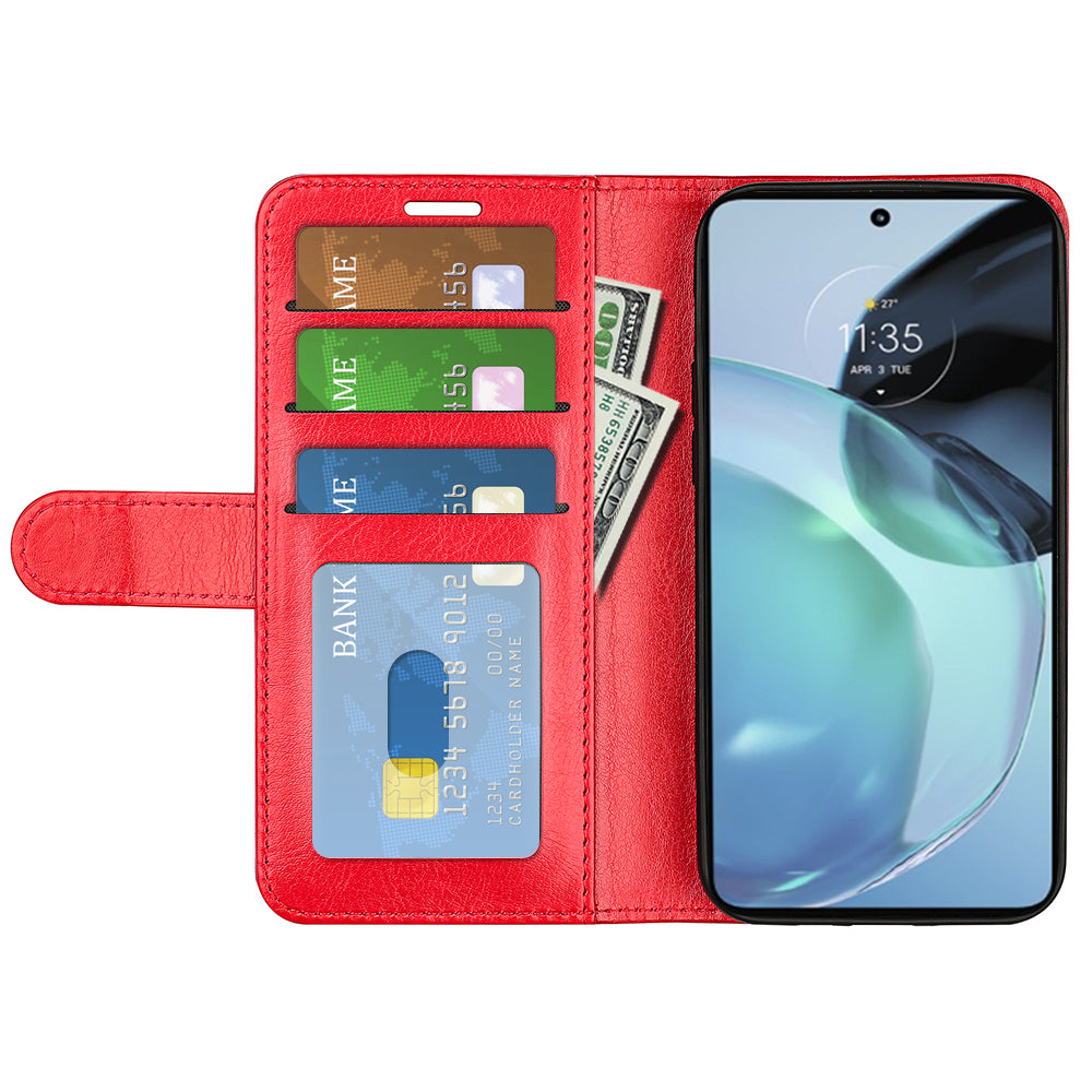 Stand Phone Case for Google Pixel 7a PU Leather Wallet Crazy Horse Texture Flip Cover