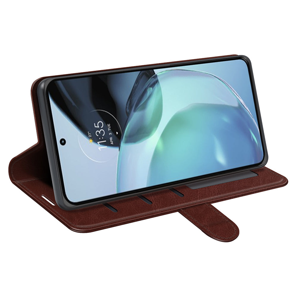 Stand Phone Case for Google Pixel 7a PU Leather Wallet Crazy Horse Texture Flip Cover