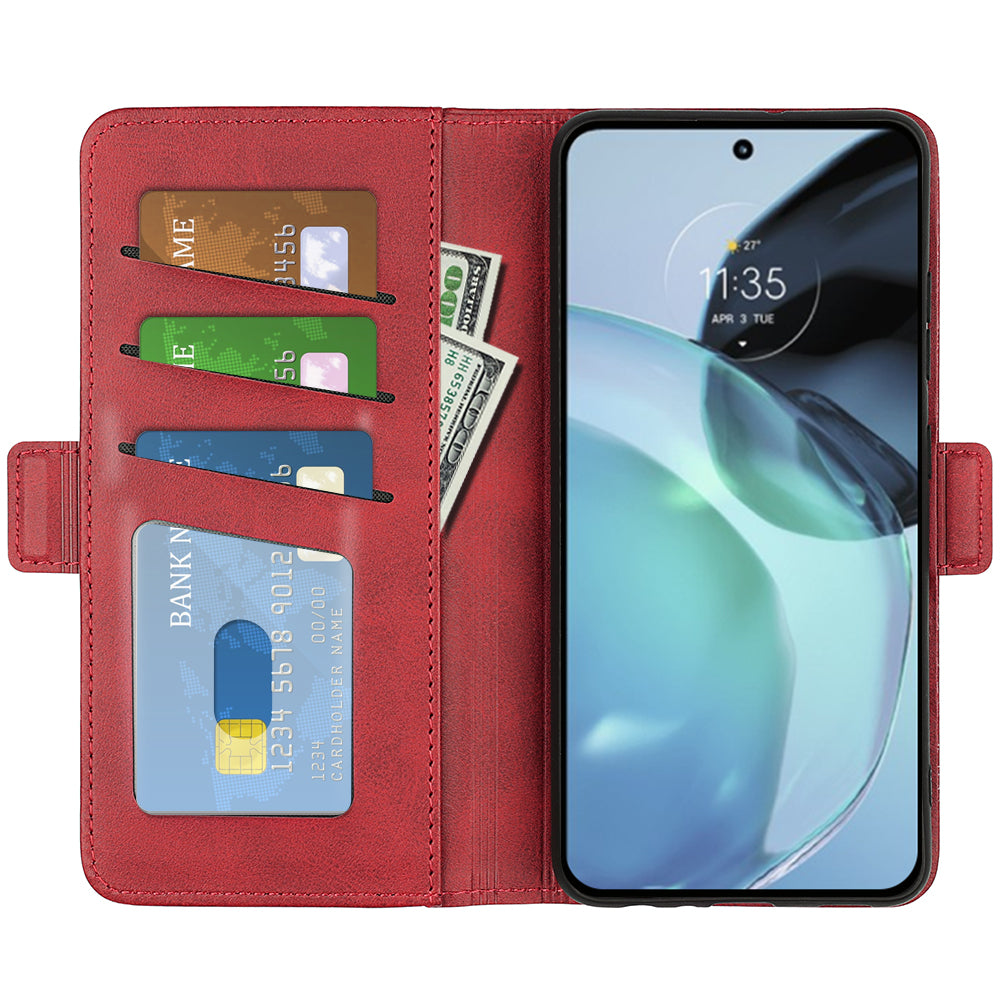 Flip Shell for Google Pixel 7a Calf Texture Cell Phone Cover Stand Wallet PU Leather Phone Case