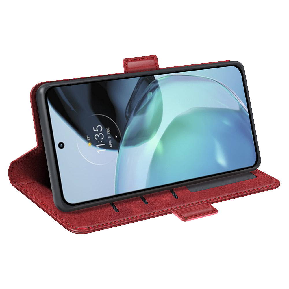 Flip Shell for Google Pixel 7a Calf Texture Cell Phone Cover Stand Wallet PU Leather Phone Case