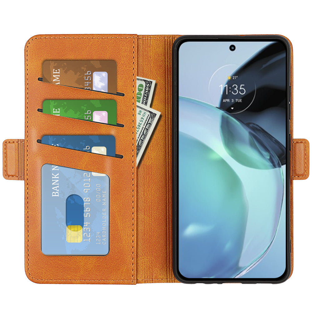 Flip Shell for Google Pixel 7a Calf Texture Cell Phone Cover Stand Wallet PU Leather Phone Case