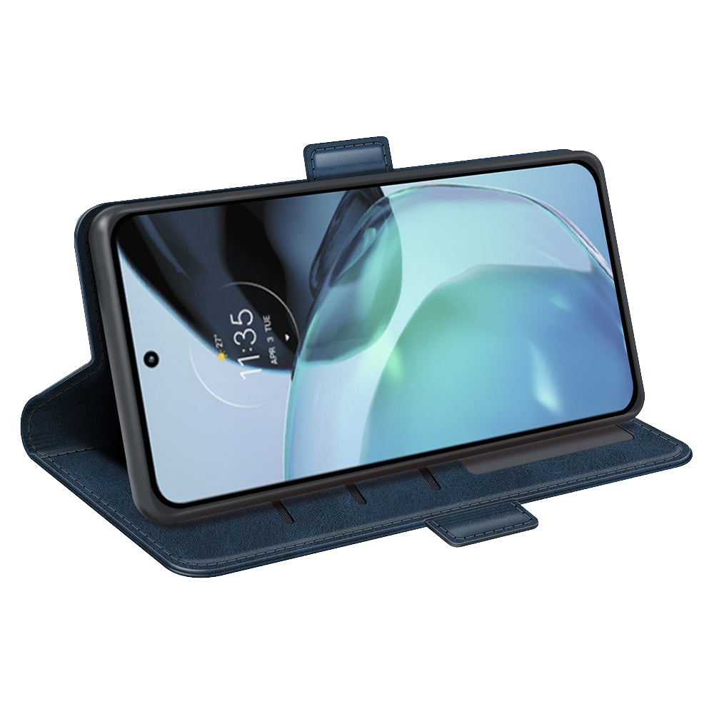 Flip Shell for Google Pixel 7a Calf Texture Cell Phone Cover Stand Wallet PU Leather Phone Case