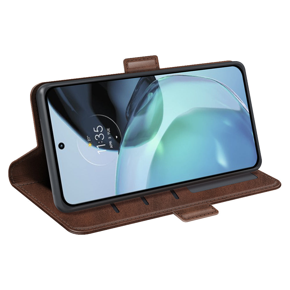 Flip Shell for Google Pixel 7a Calf Texture Cell Phone Cover Stand Wallet PU Leather Phone Case