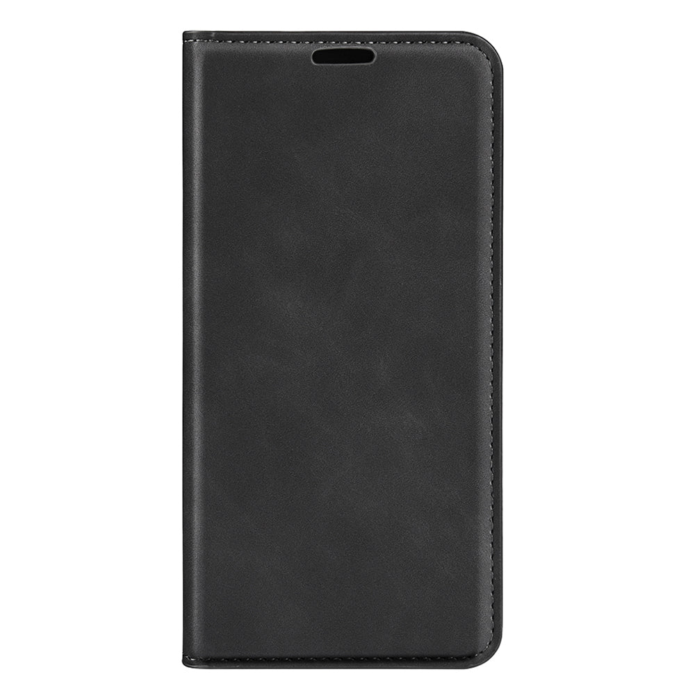 For Google Pixel 7a Magnetic Auto Closing Wallet Leather Phone Case Skin-touch Stand Anti-drop Shell