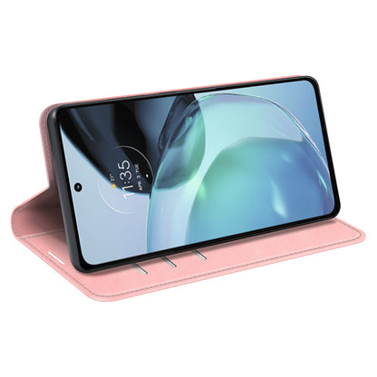 For Google Pixel 7a Magnetic Auto Closing Wallet Leather Phone Case Skin-touch Stand Anti-drop Shell